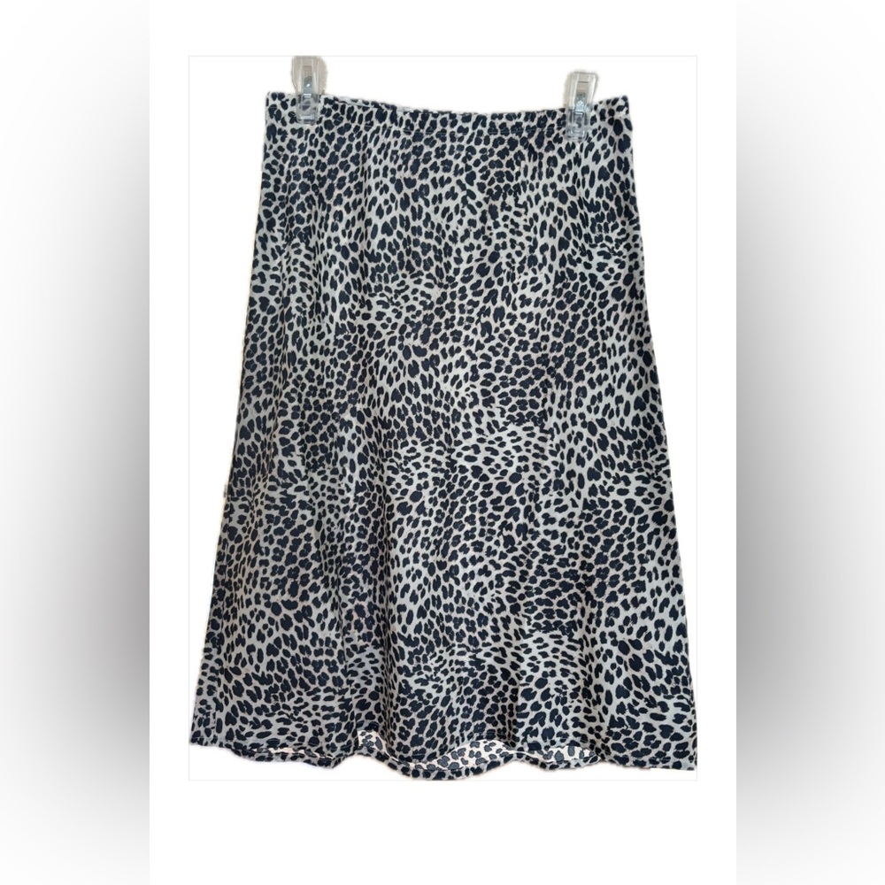 Lovestitch Monochrome Leopard A-Line Skirt